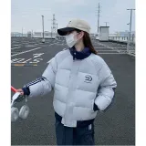 Белая хлопковый пуховик