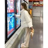 Экрю Хлопковый пуховик