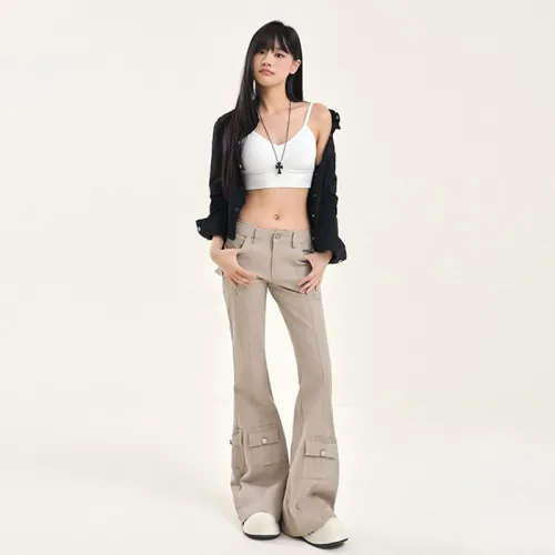 TUCANO Бежевые Женские Повседневные Штаны