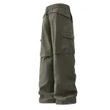 [Рабочая одежда Брюки] Армейский зеленый (Tb Картонная коробка Черный логотип кошки на штанах)