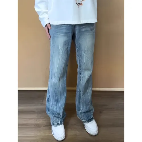 XUBAIHUO Светло-синие унисекс джинсы