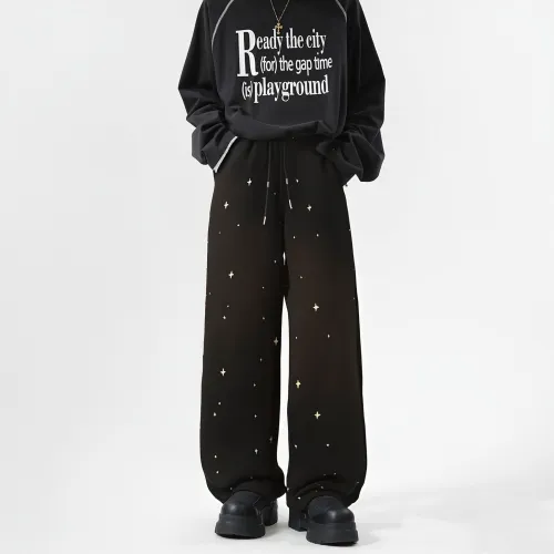 SRKJ Унисекс Повседневные Брюки