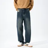 Винтажный синий, летний, тонкий