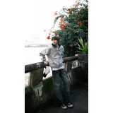 Бело-серый с флисовой подкладкой