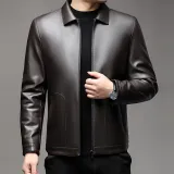 Тёмный кофейный с флисовой подкладкой