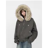 Серый Зеленый [Искусственный кроличий мех Гора Hawk]