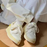 Желтая эксклюзивная обувь, коробка - включает носки