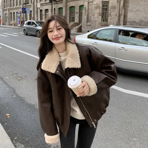 YOUSEKOO Кожа Куртка Женская