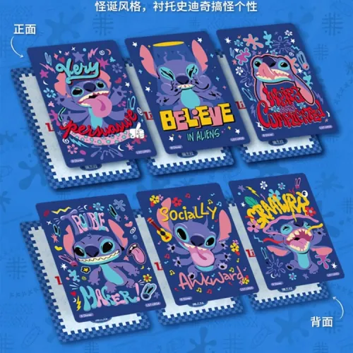 Disney Lilo Stitch Веселье Edition Коллекционная карта IP Аниме Карточки 10 Сумки Коробка