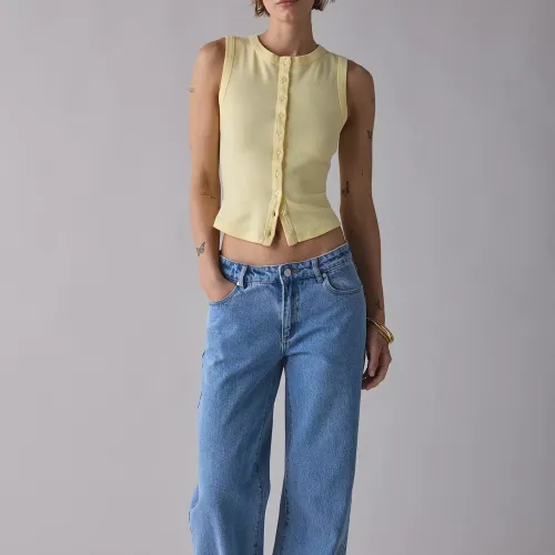 Urban Outfitter Желто-кремовые Женские Майки