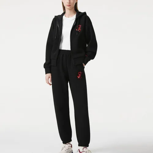 LACOSTE Черные Женские Повседневные Брюки