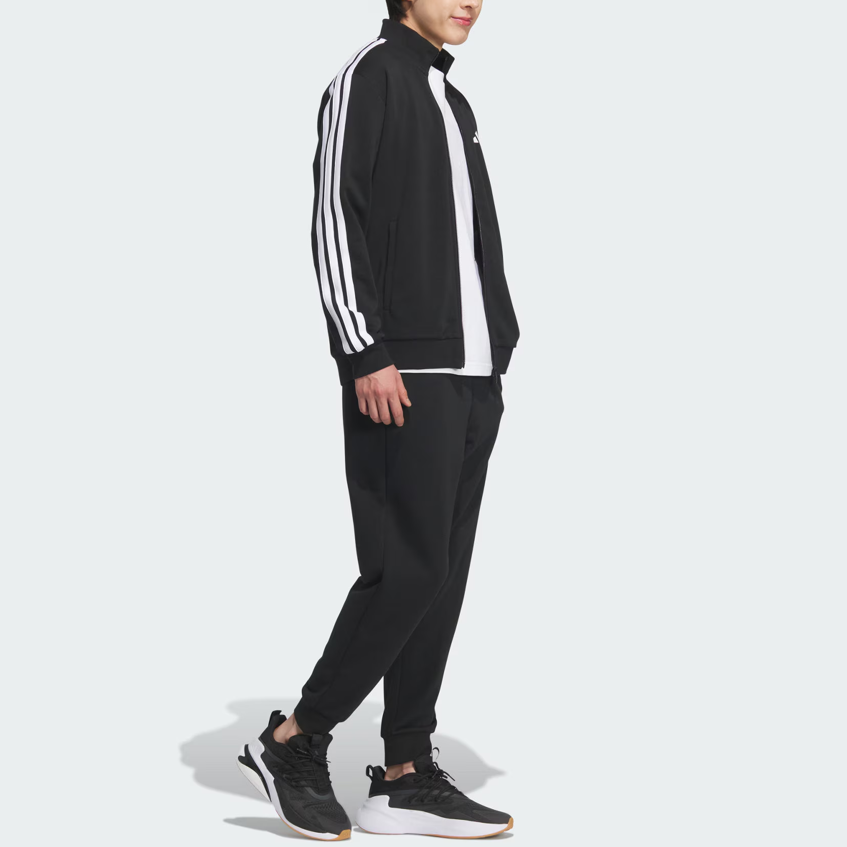 Adidas VALUE Диапазон Спортивный костюм Повседневная спортивная одежда Унисекс Черный
