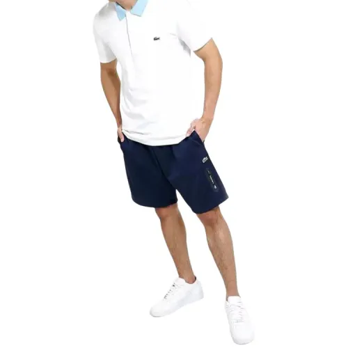 Шорты Casual Мужские Синие в сотрудничестве с LACOSTE