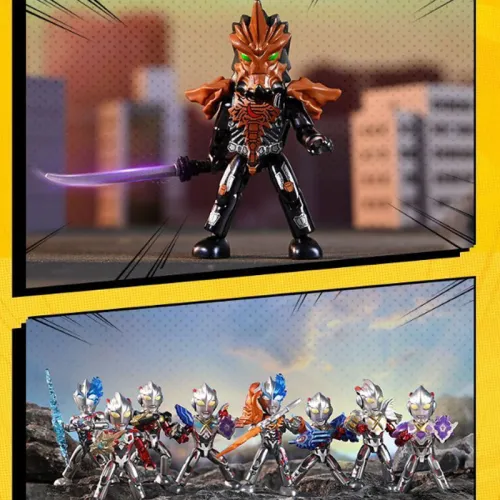 Keeppley x ULTRAMAN Карман LEGO Man с откидной крышкой веселье First EDITION новый поколение Warriors слепые коробки целая коробка 15 пачка